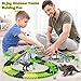 HOMOFY Dinosaur Toys 142pcs Slot Car Race Flexible Tracks 2 Dinosaurs,Create A Road Toys for 3 4 5 6 Year Old Boys Girls Toddlers Birthday Gifts