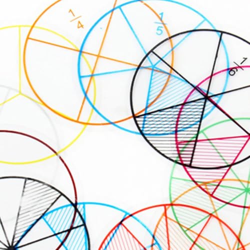 Fracciones de plástico y operaciones como juego didáctico de matemáticas 6