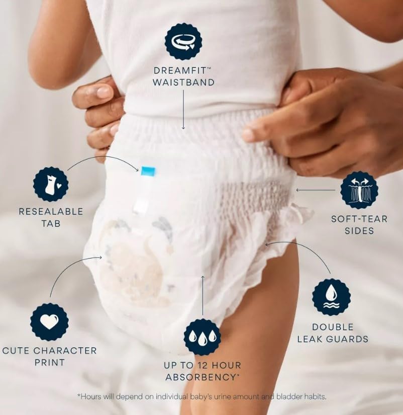 MillieMoon Training Pants, Size 3T-4T, 66 Count