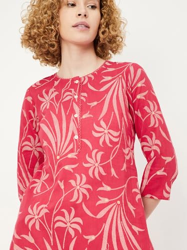 Image of Max Women's Cambric Regular Fit Casual Kurta