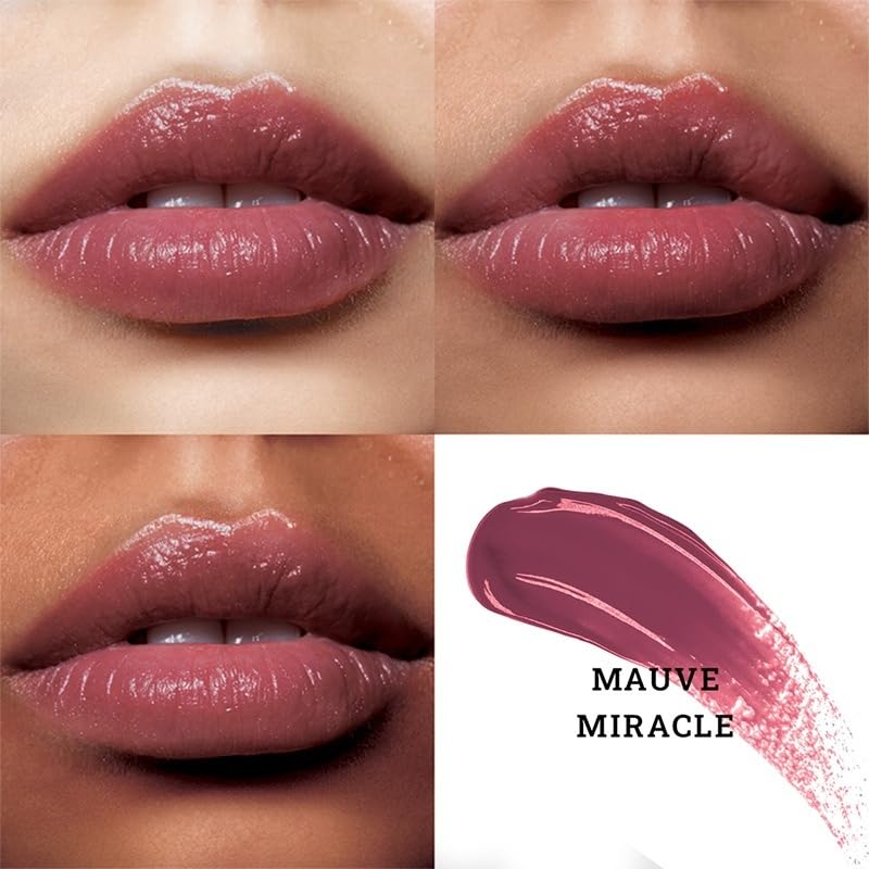 Image of High Glaze Lip Gloss - Barely Blushing | Non‑Sticky Lipgloss for Women |Hydrating Gloss with Marula Oil & Hyaluronic Acid|Tinted Lip Gloss for Plump, Glossy, Long‑Lasting Shine | Mauve Miracles