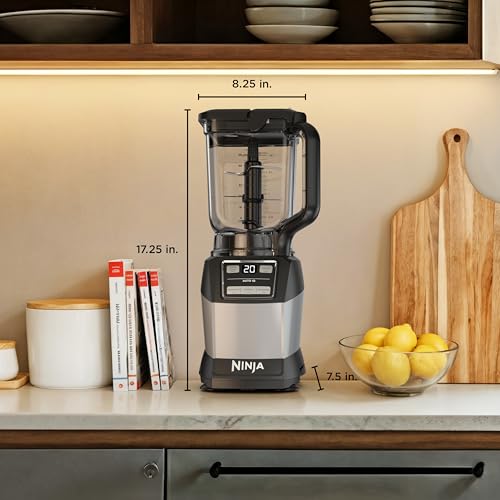 Ninja Compact Kitchen System, Auto-iQ, 1200W, 72oz Pitcher, Grey, AMZ493BRN - image 8