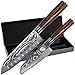 Wolfblood Damastmesser-Set 2er (30cm und 24cm) Profi-Damast-Küchenmesser Set aus 67 Lagen Damaststahl & VG10 Santokumesser Klinge I Santoku-Damastmesser Set mit Holzgriff Geschenkbox & Klingenschutz
