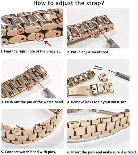 TwiHill bracelete de aço inoxidável para Xiaomi Mi banda 6, pulseira mi band 6, Agradável e confortá