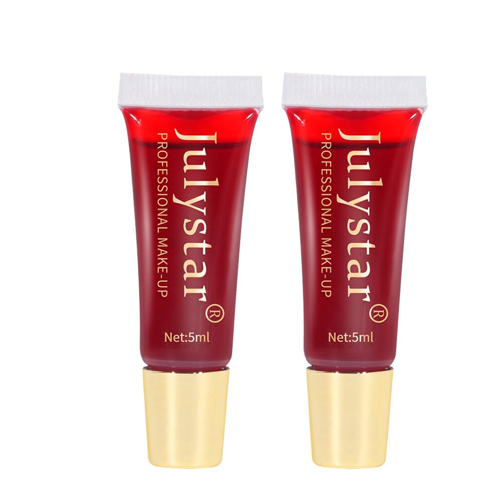 2 Pcs Peel Off Lip Stain Tint,Magic Tattoo Color Tear Off Matte Liquid Lipstick Lip Gloss for Women,Waterproof Long Lasting Non-Stick Cup Makeup Lipstick for Women Girl, Type 5