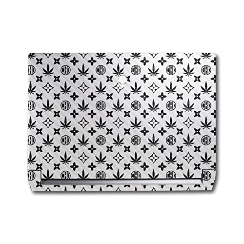 Image of MightySkins Carbon Fiber Skin Compatible with Alienware M17 R5 (2022) Full Wrap Kit - CBD Black | Protective, Durable Textured Carbon Fiber Finish | Easy to Apply & Change Styles | Made in The USA