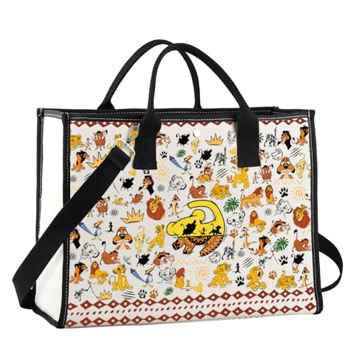 G2TUP Cartoon Lion Crossbody Bag Animated Lion Gifts Timon & Pumbaa Gift Magical Kingdom Shoulder Bag
