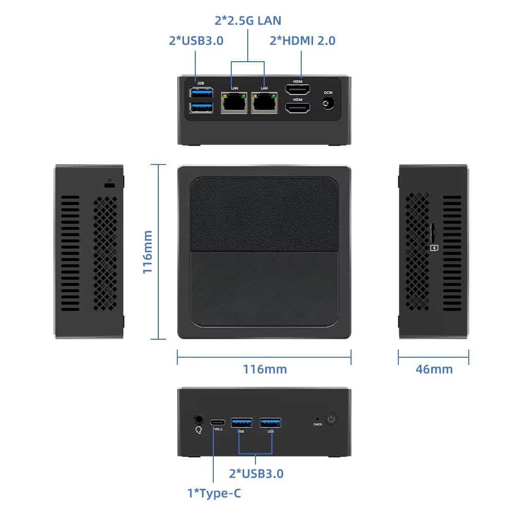 NIPOGI N100 ミニPC 8GB RAM 256GB　SSD Amazon.co.jp: ミニpc n100 高速動作 mini pc n100 最大3.4GHz 4C4T