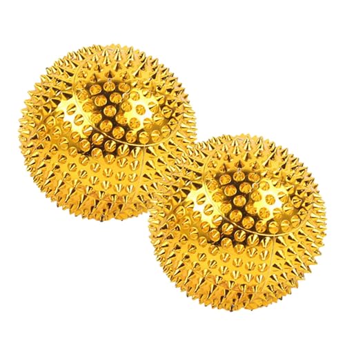 Bolas magnéticas de masaje con espinas – Bola de ejercicio de mano de acupunto, masajeador de palmas espinosas, bolas de reflexología estructuradas, bola de punta para aliviar el estrés, bola circular