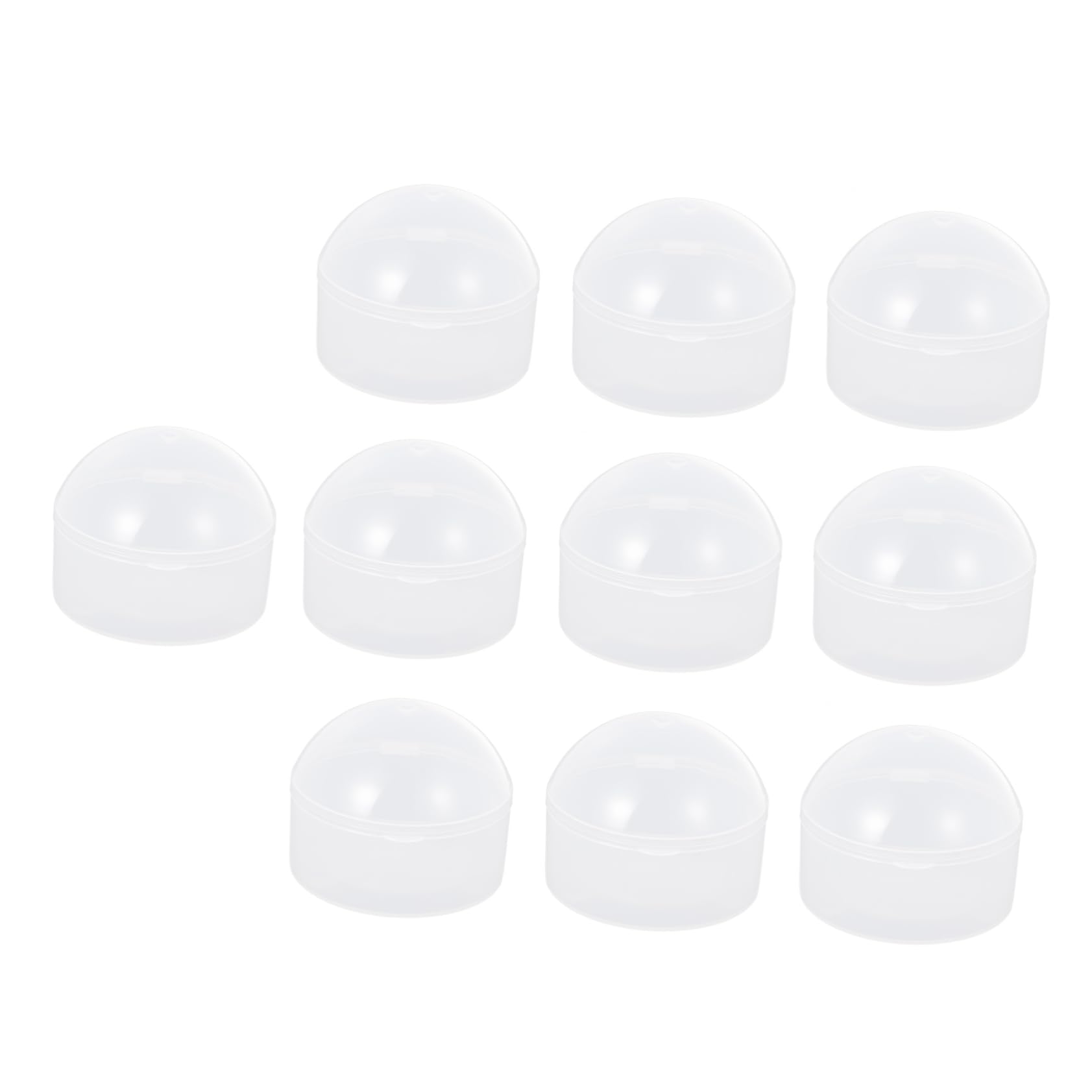 Milisten 10Pcs Transparent Case Durable Holder Box for Go Storage Convenient Clip Shield to Keep Pacifiers Clean and Dust