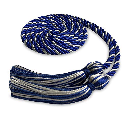 Image of Endea Graduation Single Honor Cord Two-Color (Royal Blue /Silver)