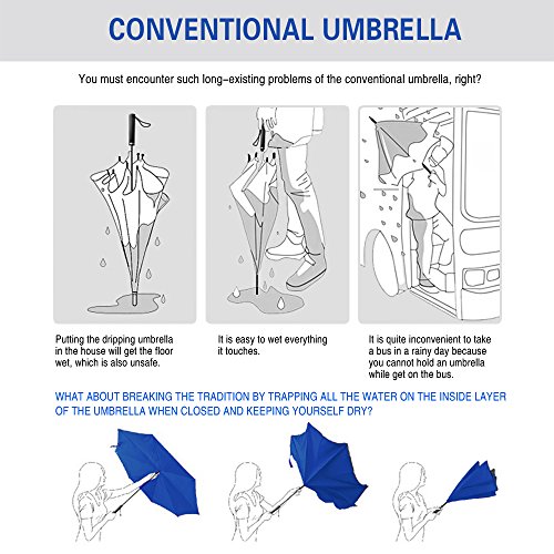 Image of SIEPASA Automatic Open Close Compact Travel Umbrella with Wind Vent Umbrella big size Lightweight Windproof Folding for men Women