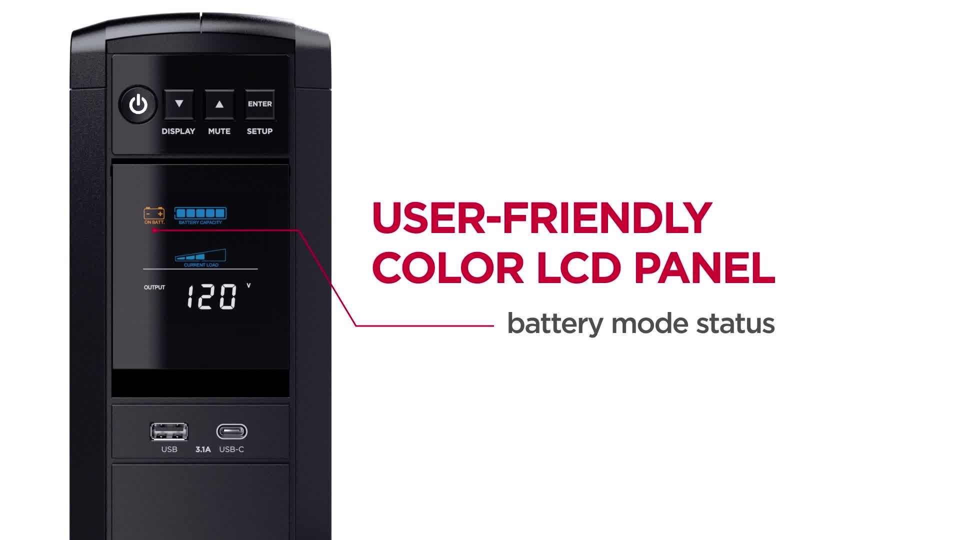 CyberPower 1500VA PFC Sinewave UPS System with 12 Outlets