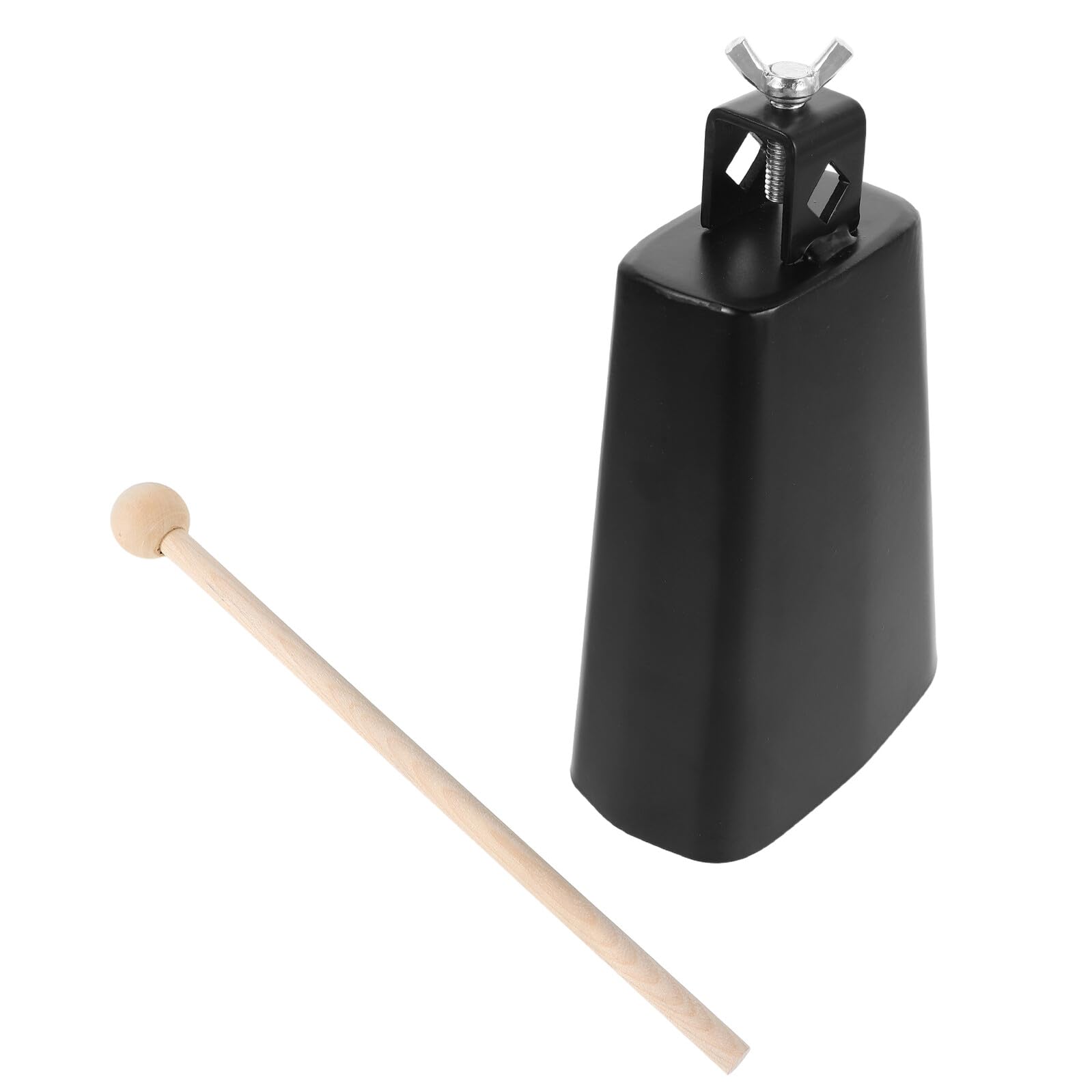 TOYANDONA Campanacci in Metallo con Morsetto per Batteria Supporto di Montaggio Adattabile per Percussioni Orff Completo per Performance Musicali Indoor e Outdoor