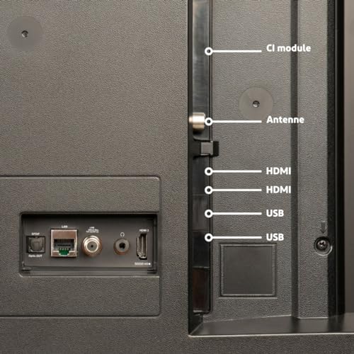 Salora 43QLEDTV â 43 Inch Smart TV â 4K Ultra HD QLED Scherm, HDR10 Ondersteuning, Android TV Platform, Ingebouwde Chromecast, 3x HDMI, Bluetooth, WiFi, Energieklasse G â Ideaal Voor Televisies - Afbeelding 6