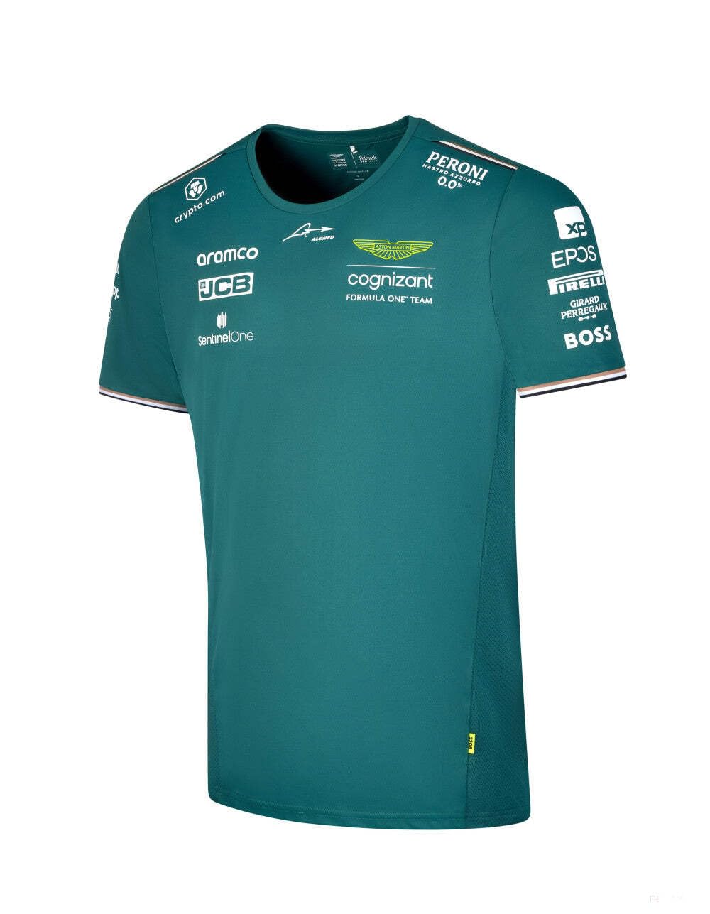Aston Martin F1 Team - Official Formula1 Merchandise - Fernando Alonso Driver Range - Team T-Shirt - Green