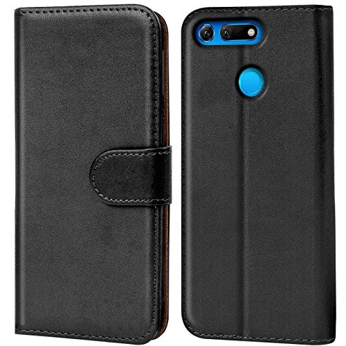 Verco Funda para Honor View 20, Telefono Movil Case Compatible con Huawei Honor View 20 Libro Protectora Carcasa, Negro