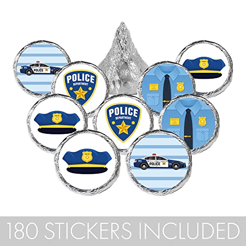 Police Birthday Party Favor Stickers - 180 Labels #TOP3