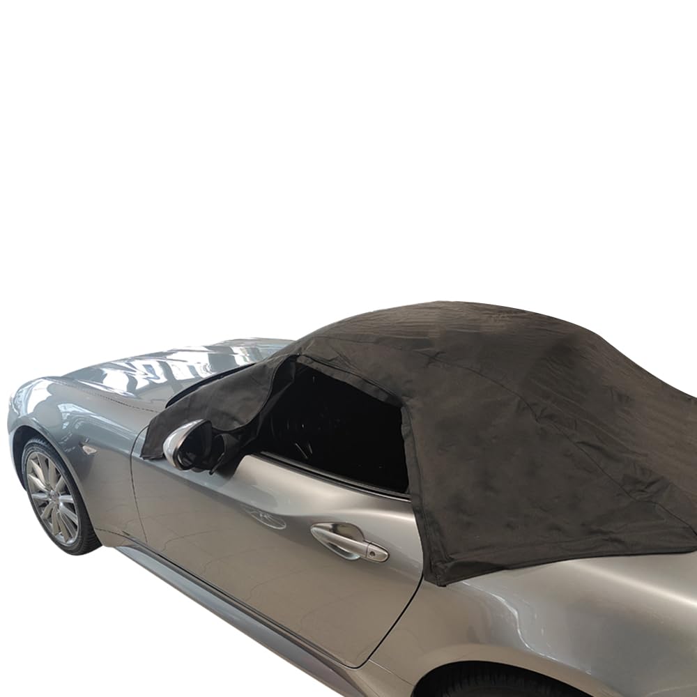 bâche de Capote Compatible avec Fiat 124 Spider Housse Noir