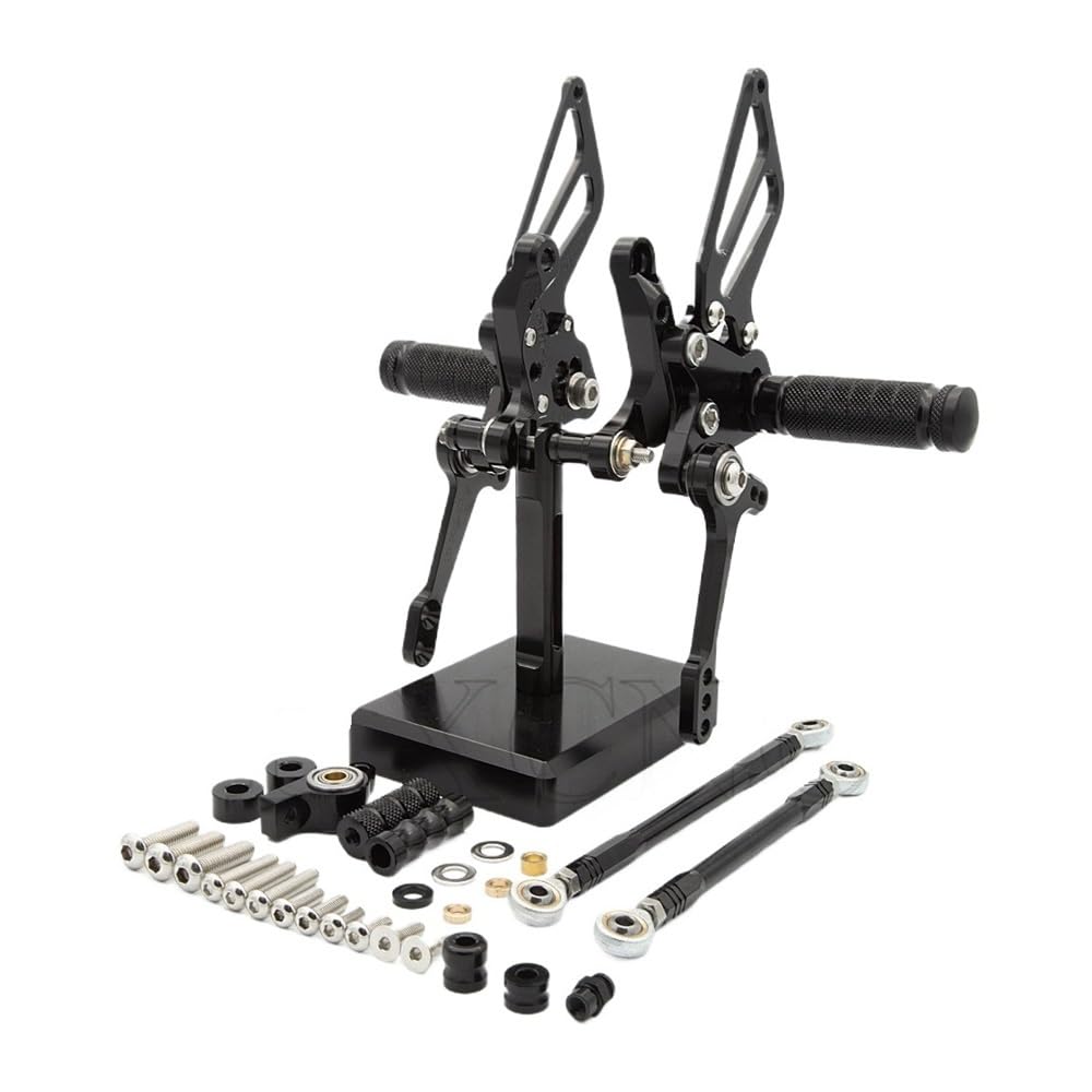 Para D&ucati 1098 1098S 1198 848 EVO Estriberas Traseras Invertidas Palanca Cambios GP Reposapiés Ajustable Para Motocicleta Juego Trasero Estriberas