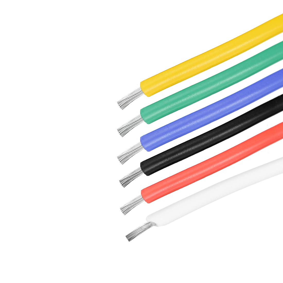 uxcell Silicone Wire 20 AWG Ultra Flexible 600V Electric Wire Strands of Tinned Copper Wire 3 ft 6 Colors