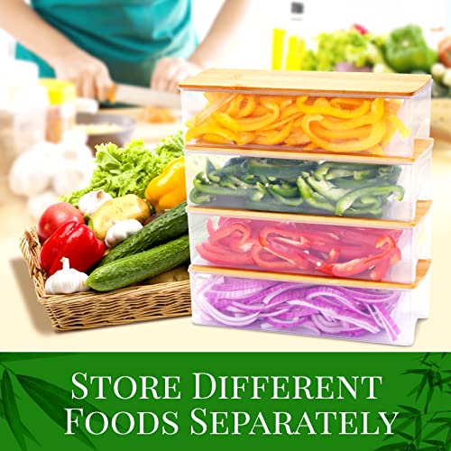 Vchin Cutting Board With Containers, Lids, Graters, Large Bamboo Chopping Board With Juice Groove, Kitchen Meal Prep Station - Sturdy, Organized, Easy To Use And Clean #TOP3