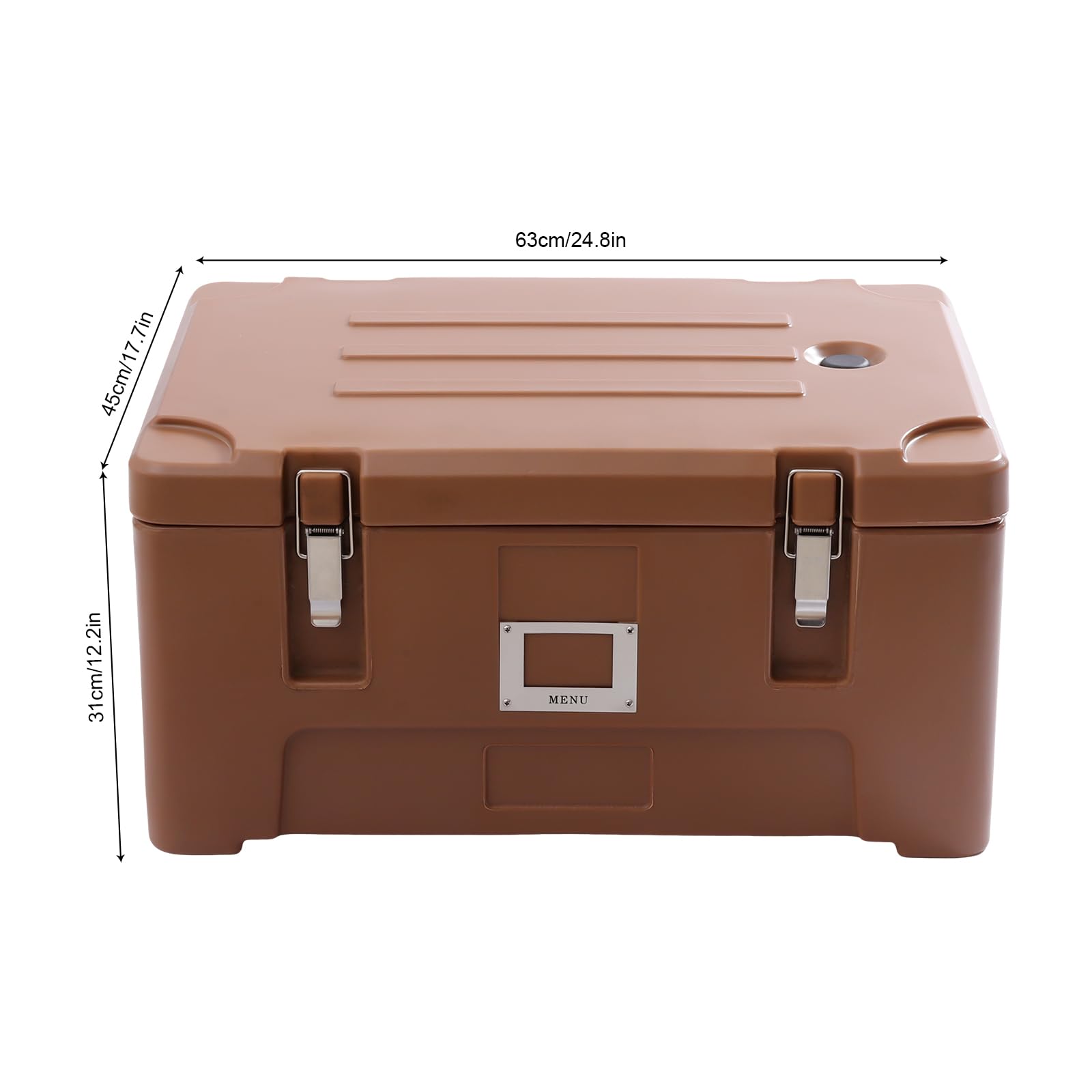 Insulated Food Pan Carrier, Hot Boxes For Catering, Food Warmer Box, Keep Food Hot Or Cold With One Full Size, Stainless Steel Leak-Proof Hotel Pan, For Canteens, Hotels, Outdoor Parties, Camping