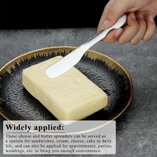 ReaNea Butter Knife Spreader 4 Pcs, Stainless Steel Butter Knives With Titanium Gold, Colorful, Rose Gold, Restaurant-Grade, Smooth Rounded Edge for Butter, Cream Cheese, Appetizers, Jam & Spreads - Image 6