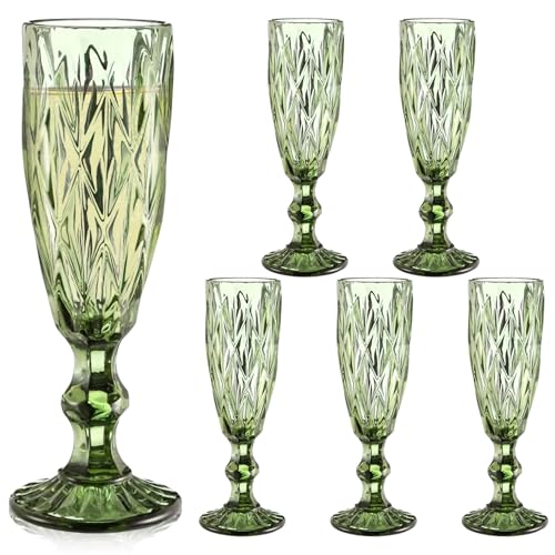 La mejor comparación de Juegos de flauta disponible en línea para comprar. 48 Juego de 6 Copas de Champán, Copas Flauta Champagne Para Sidra o Vino Espumoso Estilo Flauta Aptas 170 ml/ 5.75 onzas, Cristal Labrado Vintage Vidrio para Bodas, Reuniones...