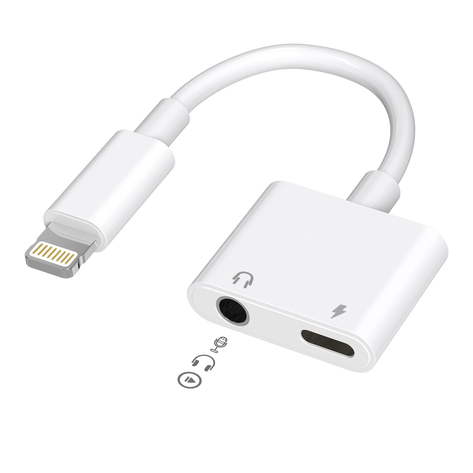 Amazon.co.jp: 【2025新版 通話可】 Lightning 3.5 mm ヘッドフォン