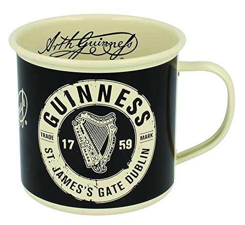Preisvergleich Produktbild Guinness Emaillebecher mit Trademark Logo