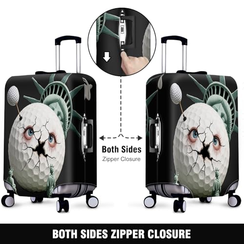 Travel Luggage Cover Suitcase Protector Scratch-Resistant Fit Not Included Suitcase American Style M-22-24in2