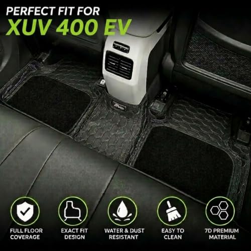Image of EV MASTER 7D Car Floor Mats for Mahindra XUV400 Hybrid (2026 Onwards) Complete Set | All Weather | Anti-Slip | Luxury Premium Car Mat | Full Coverage | Custom Fitted Car Foot Mats