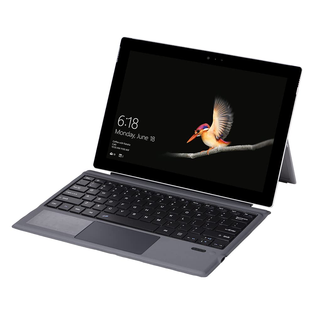 BT wire-less Keyboard Clavier Mince de 12,2 Pouces pour Logiciel Surface Pro3 / 4/5/6 (2017)