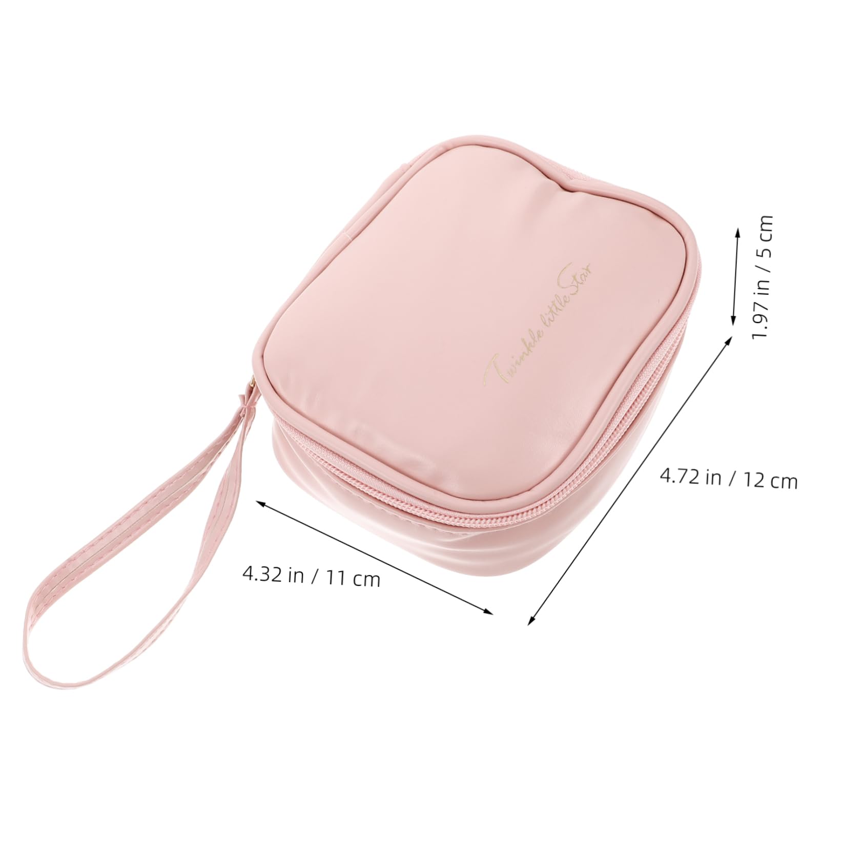 NULYLU Storage Pouch Diaper Pouch Diaper Bag for Sanitary Napkin Storage Bag Girl Aunt Towel Bag Portable Bidet for Women Zipper Bag Zippered Storage Bag Womens Travel Bag Pink