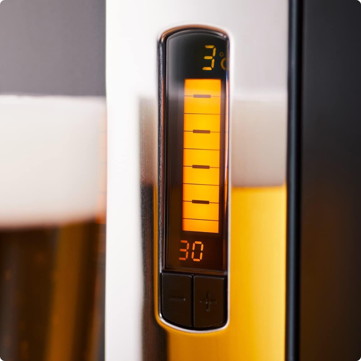 PerfectDraft – Bierzapfanlage + 1 Bud Fass 6 l – Heimdruckmaschine – Kühlung bei 3 °C – 30 Tage Frische – LED-Display Temperatur, Volumen – Geschenkidee für Amateur-Bier