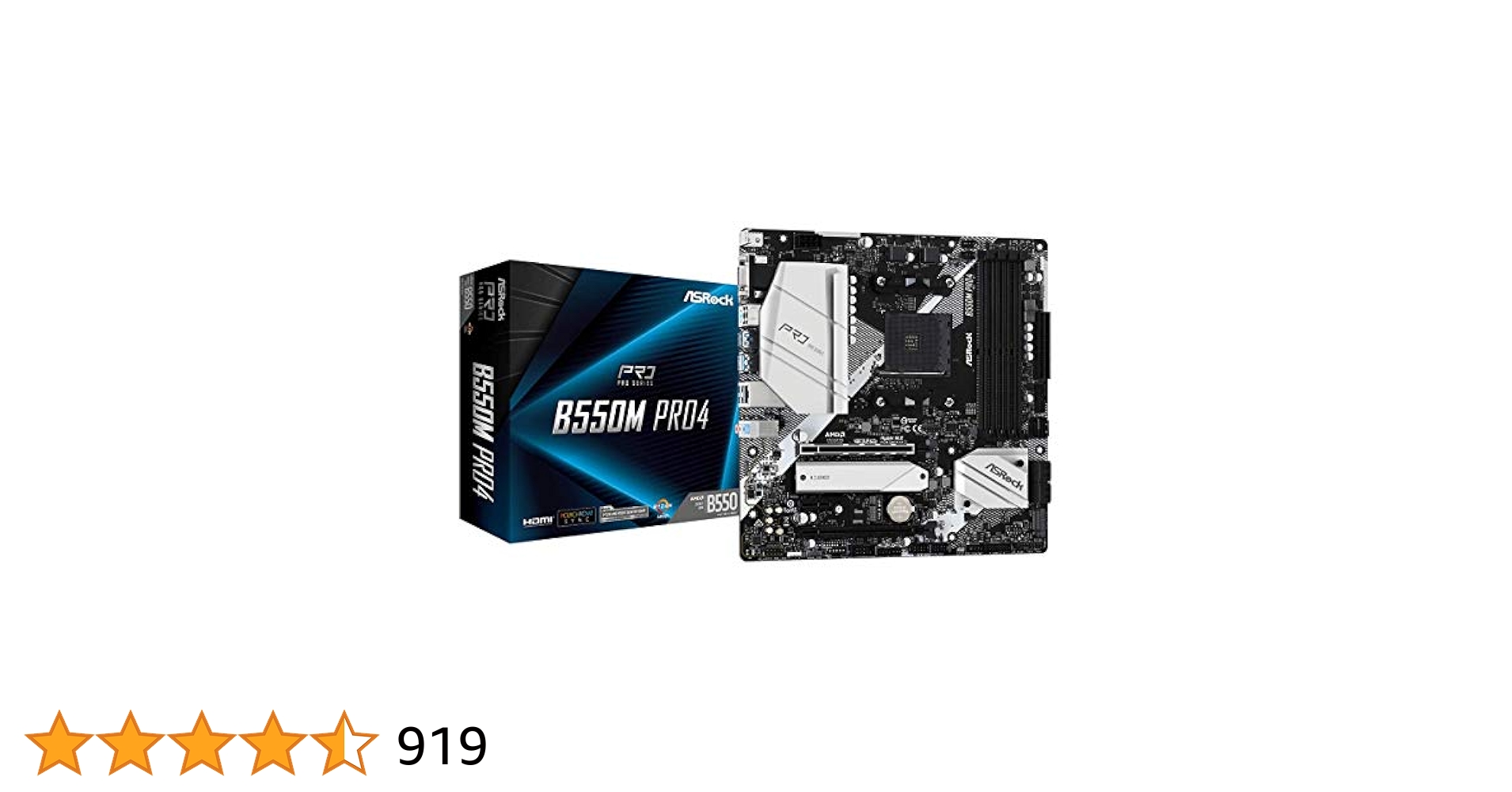 ASRock B550M PRO4 Supports 3rd Gen AMD AM4 Ryzen™ / Future