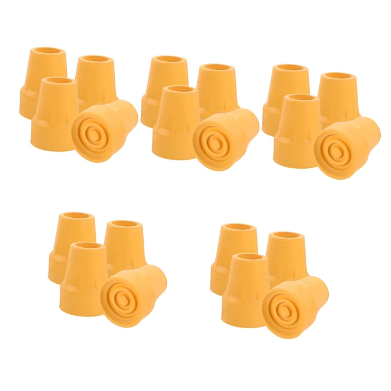 Healeved 20piezas Protección Antideslizante Para Bastones y Muletas Recambios Para Tips De Caminantes Accesorios De Estabilidad y Amortiguación Superficies Variadas