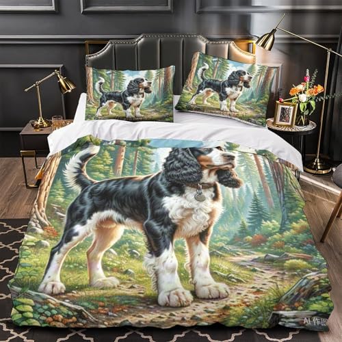 Parure de lit Cocker Spaniel avec housse de couette douce - 4