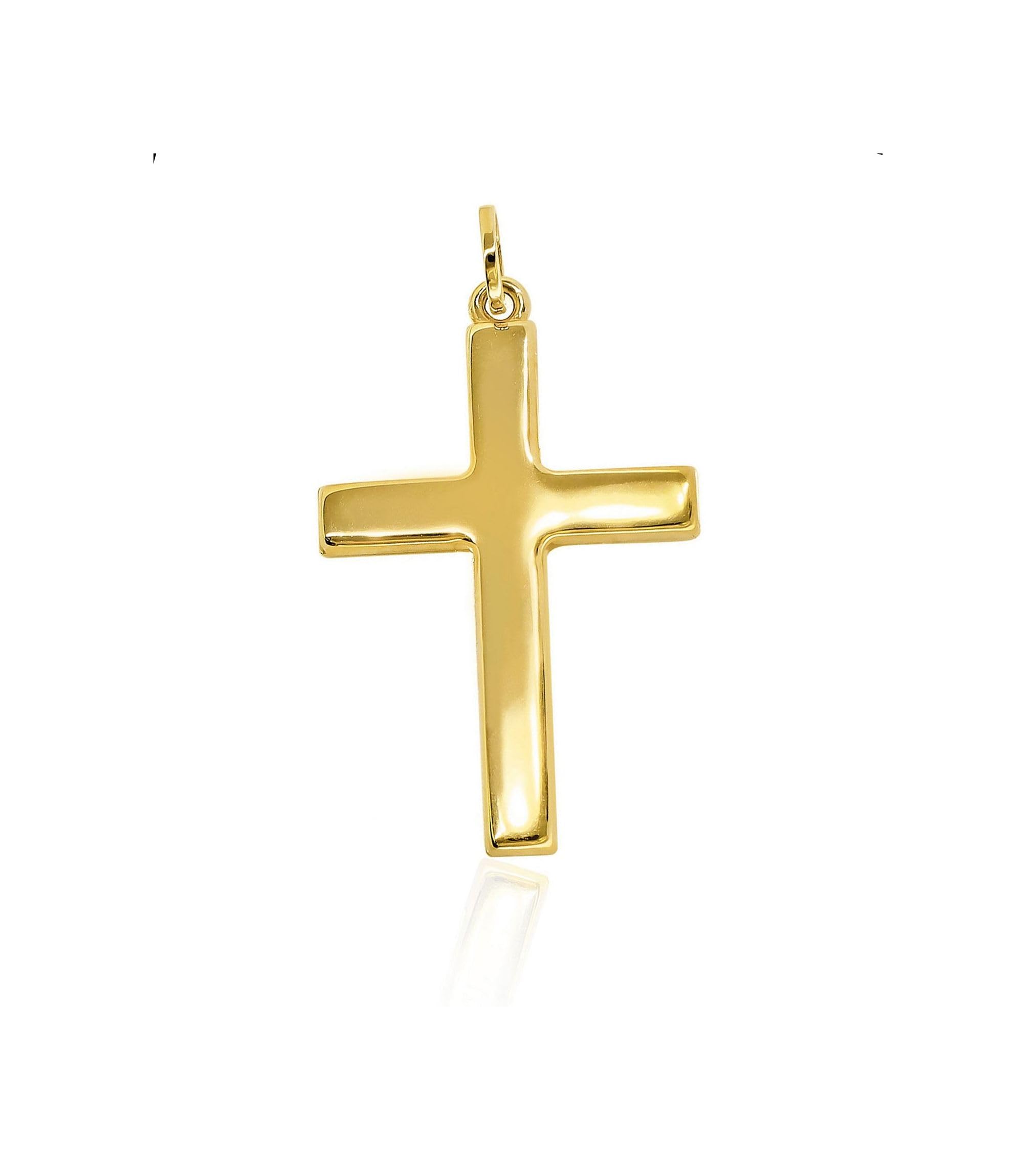 forme di Lucchetta High Polished 14K Gold Cross Pendant