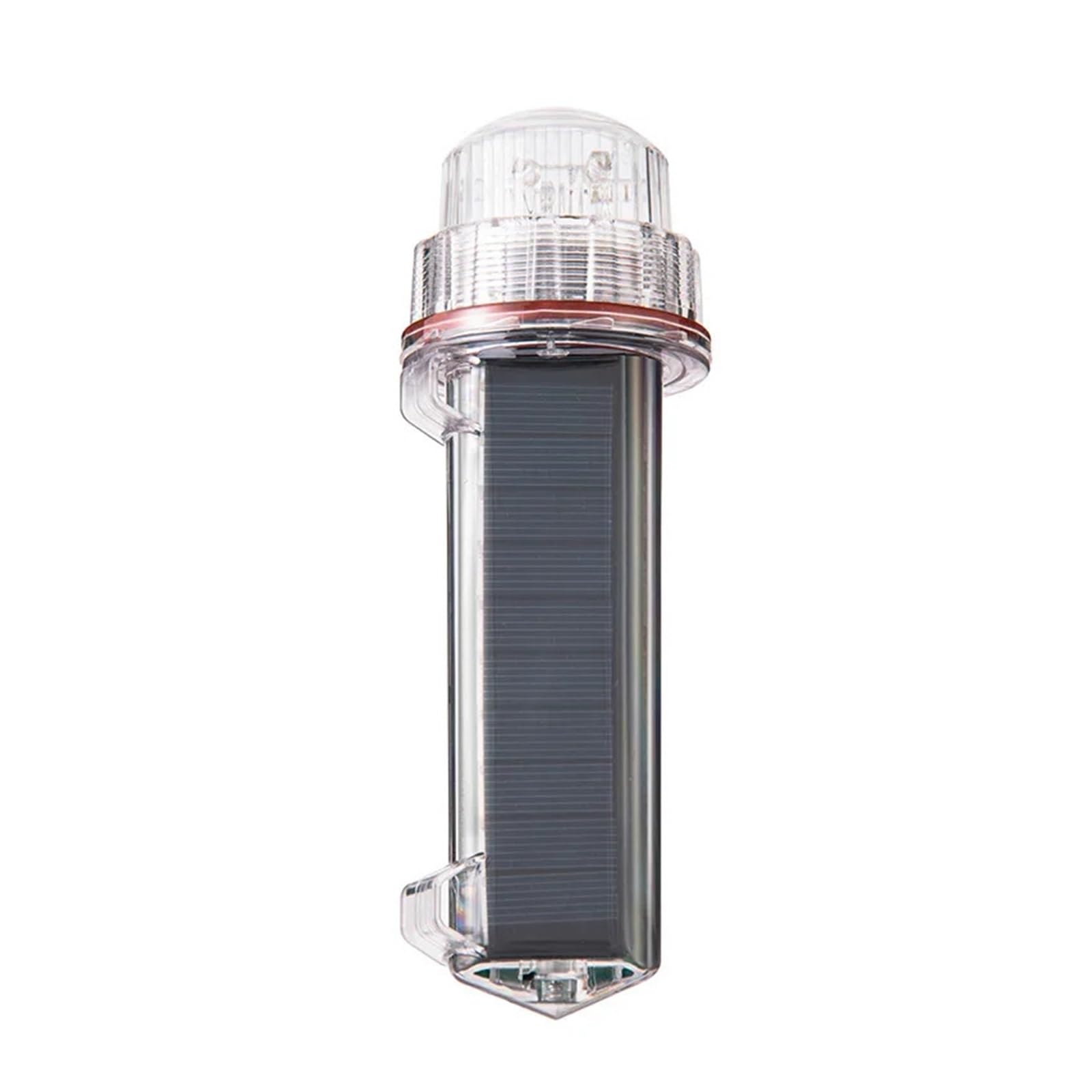 Solar Beacon Lamp Waterproof Fishing Buoy Signal Lamp Fishing Net Flashing Torpedo Warning Lamp Marine Tricolor Lamp(A)