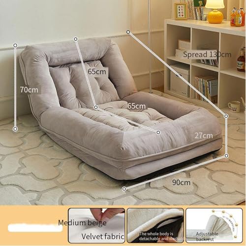 Cama para perros para humanos, ajuste de soporte de 5 velocidades, sofá de lana de cordero para adultos y mascotas, cama plegable