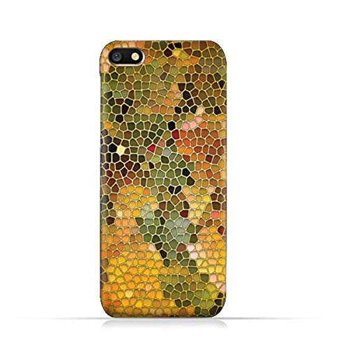 AMCOppo A7 7 TPU Silicone Protective Case with Stained Glass Art Design