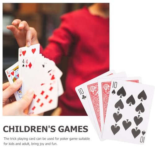 Toyvian 4stücke Pokerkarten Magische Spielkarten Mit Tricks Für Partyspiele Tischspiele Und Geselligkeit Für Poker Und Kartenspiel-Fans – Bild 3