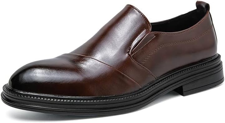 Mens Shoes Men's Leather Oxford Shoes Low Top Patent Wedding Fashion Business Casual