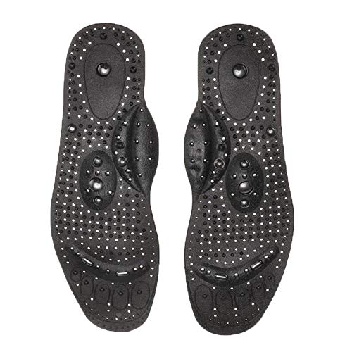 Magnetic Shoe Insoles,Acupressure Magnetic Massage Foot Therapy Reflexology Pain Relief Shoe Insoles Washable and Cutable 2 Pairs (Women and Men)