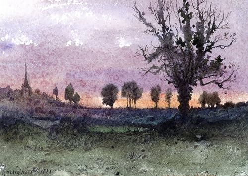 Affiche Henri Harpignies pour salon : une toile paysage qui sublime votre décoration murale
