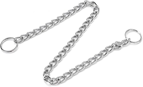 Miniatura 5 de Collar de acero inoxidable con cadena en P para entrenamiento de perros (0.079 in x 16 pulgadas)