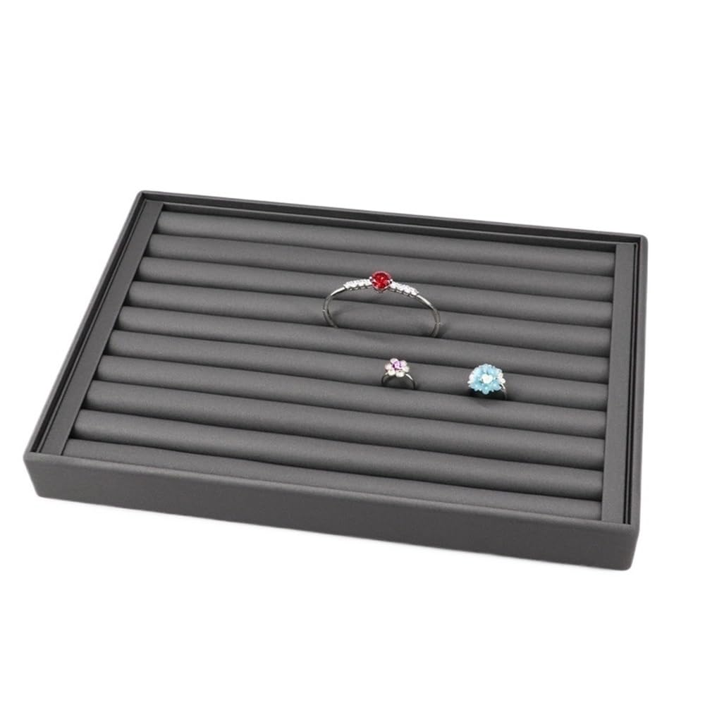 CLQYXRMVC Jewelry Organizer Stand Black Jewelry Tray Ring Necklace Earring Organizer Box String Bracelet Display Necklace Display Stand