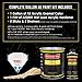 Restoration Shop - Dark Midnight Blue Pearl Acrylic Enamel Auto Paint - Complete Gallon Paint Kit - Professional Single Stage High Gloss Automotive, Car Truck, Equipment Coating, 8:1 Mix Ratio 2.8 VOC